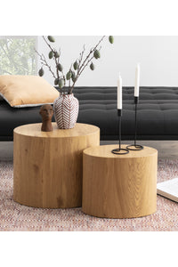 2-delige tafelset Fjelso in eiken fineer