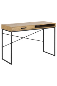 Buro Sabro in eiken met lade en open vak