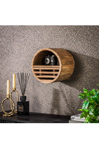 Wandrek Herzberg Ø30 cm in massief mango hout