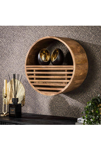 Wandrek Herzberg Ø50 cm in massief mango hout