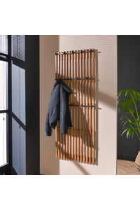 Kapstok Heinsberg met mango houten latten en 14 haken