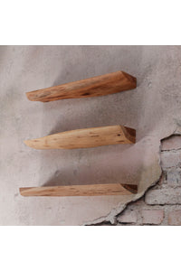 Set van 3 wandplanken Barby 60cm breed in massief acacia