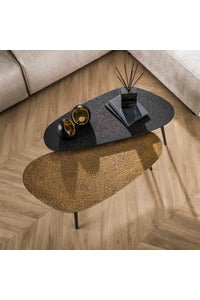Salontafelset Hanau in zwart - brons metallic