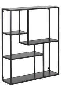 Wandrek Sabro in zwart eiken met zwart frame