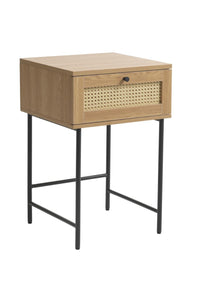 Nachtkastje Rens in naturel melamine eiken