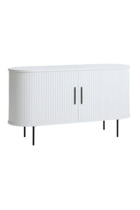 Dressoir Kolding 140 cm wit eiken met schuifdeuren