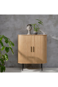 Wandkast Kolding eiken naturel met schuifdeuren