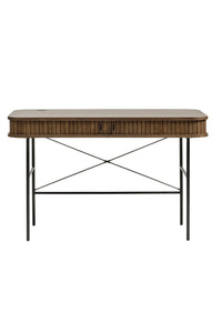 Buro Kolding smoked oak met schuifdeuren