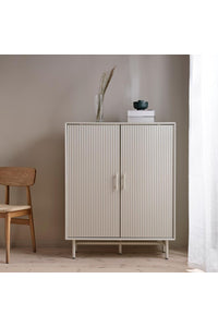 2 deurs bergkast Palma in grijs-beige lak