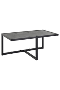 Kapstok Sabro in metaal met zwarte hoedenplank