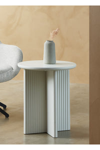 Bijzettafel Palma rond  ø 50 cm in grijs-beige lak