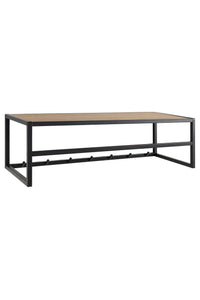 Kapstok Sabro in metaal met eiken hoedenplank