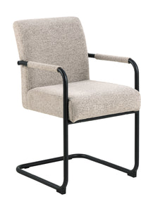 Buisframe stoel Heden in beige stof