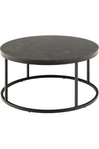 Salontafel Gedser met bruin marmer print