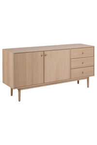 Dressoir Herringe 2 deuren en 3 laden in wit eiken