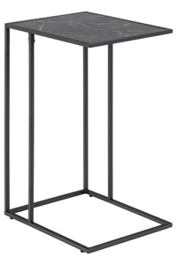 Laptoptafel Ebberup met zwart marmerlook blad