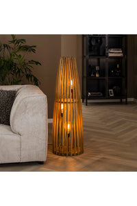 Vloerlamp Hadamar in mango hout