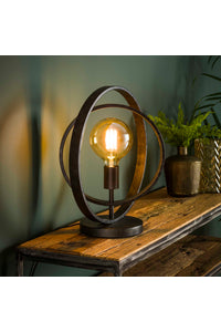 Tafellamp Filderstadt van draaibare metalen ringen