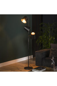 Vloerlamp Garding met speelse half open kappen