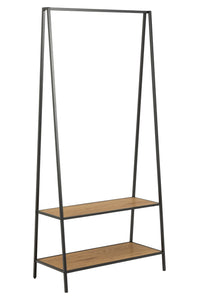 Staande kapstok Sabro eiken met schoenenplank