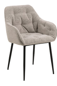 Eetkamerstoel Gjol in beige stof