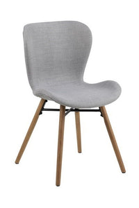 Assens eetkamerstoel in grijze stof