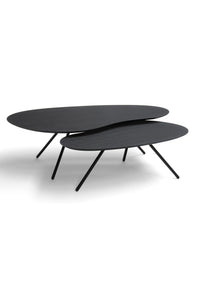 Brees New World salontafelset Cloudy HPL black oak