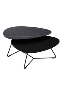 Brees New World salontafelset Twinny HPL thunder + fenix zwart