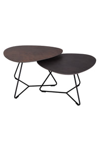 Brees New World Twinny toptafel set HPL brons + agaat