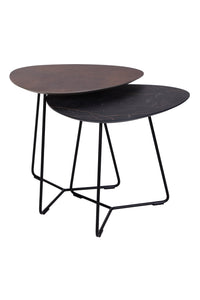 Brees New World bijzettafelset Twinny HPL brons + thunder