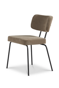 Dyyk eetstoel Ted in stof Portofino brown