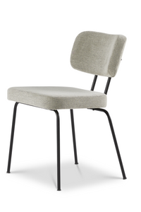 Dyyk eetstoel Ted in stof Portofino multigrey