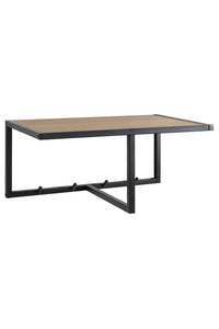 Kapstok Sabro in metaal met eiken hoedenplank