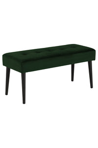 Eettafelbank Frederica 95 cm in groene velours stof