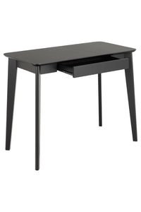 Zwart eiken bureau Elev met lade