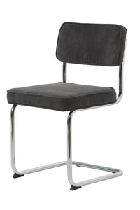 Brovst rib eetkamerstoel grijs