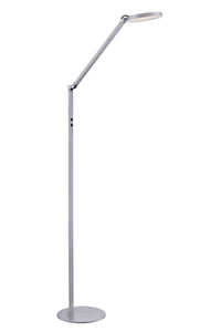 Highlight vloerlamp Ufficio mat zilver/nikkel