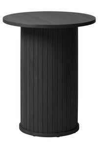 Ronde bijzettafel Kolding zwart eiken Ø50 cm
