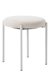 Krukje Pelican in beige stof en gekleurd frame