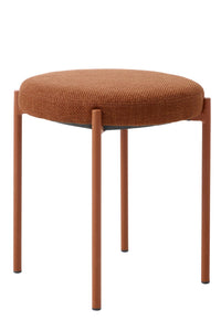 Krukje Pelican in roest/terra stof en gekleurd frame