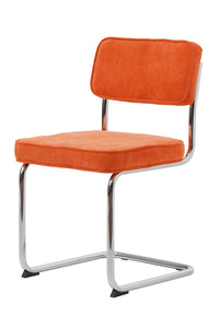 Brovst rib eetkamerstoel oranje