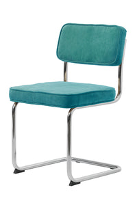 Brovst rib eetkamerstoel turquoise