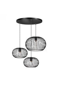 ETH Expo Trading hanglamp 3 lichts  Wire 2.0  zwart