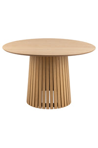Ronde eettafel Herrup Ø120 cm in mat eiken naturel