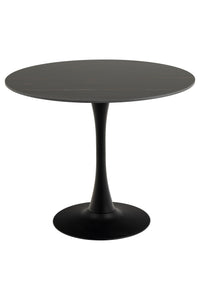 Eettafel Hjulby ø90 cm met zwart keramiek blad