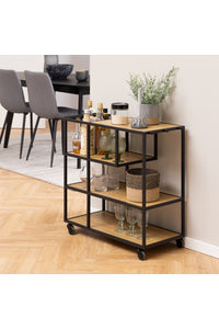 Trolley op wielen Sabro met wild eiken blad