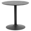 Eettafel Farstrup ø 80 cm in zwart eiken met trompetpoot