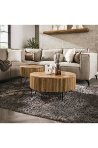 Salontafelset Caceres rond in mangohout