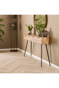 Sidetable Gernrode verweerd teakhout met 4 laden