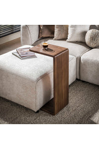Banktafel Cervo in massief teak espresso